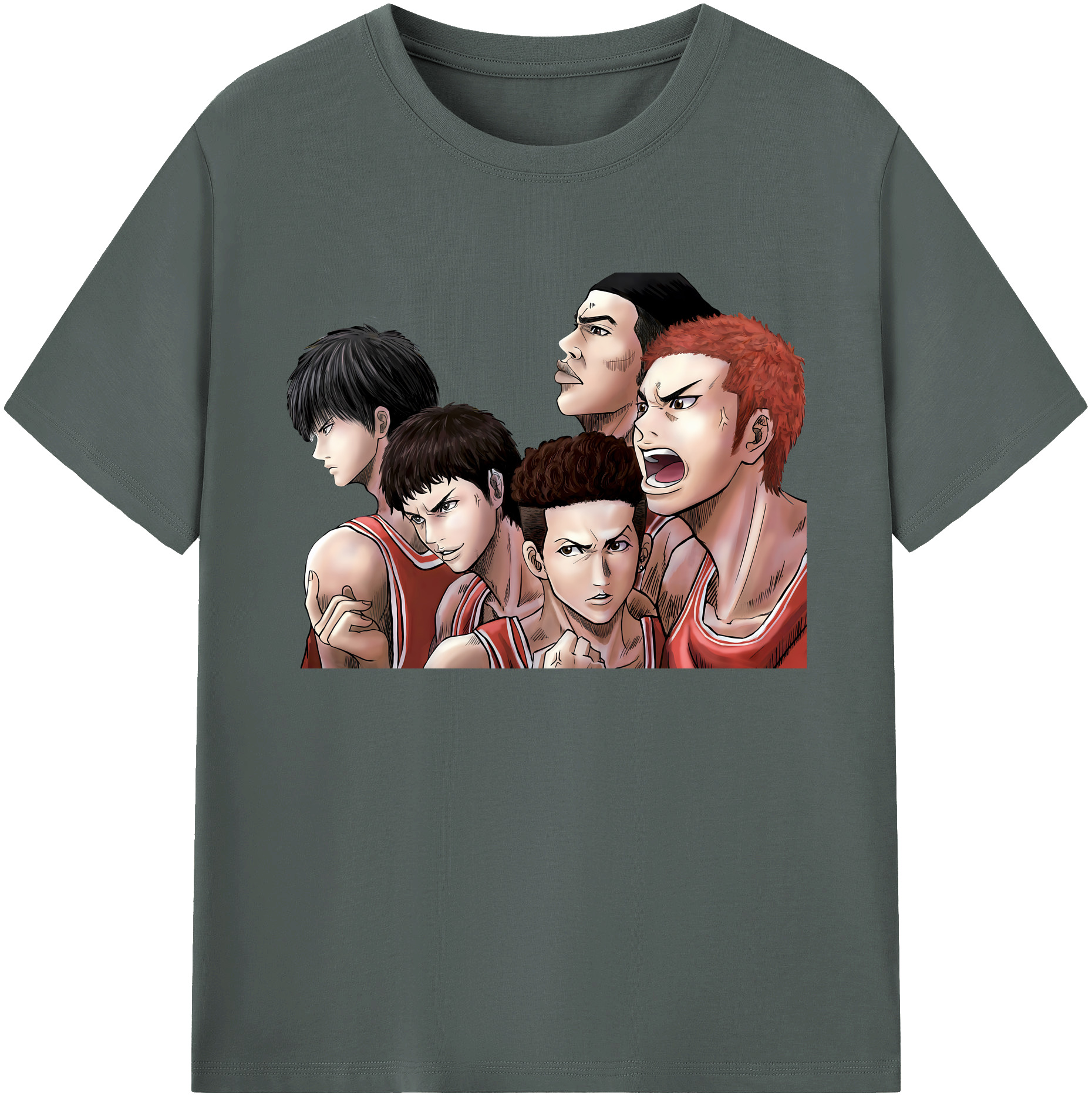 （画像用） SLAM DUNK／スラムダンク 綿100％ メンズ半袖Tシャツ｜肌触りやわらか＆通気性